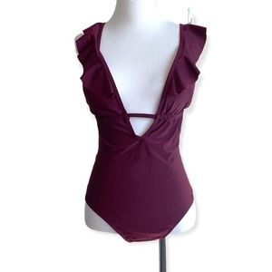 Shely‎ women’s medium one piece ruffle swimsuit